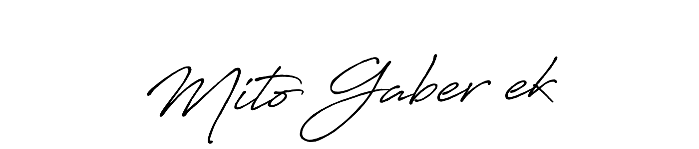 Mito Gaberšek stylish signature style. Best Handwritten Sign (Antro_Vectra_Bolder) for my name. Handwritten Signature Collection Ideas for my name Mito Gaberšek. Mito Gaberšek signature style 7 images and pictures png