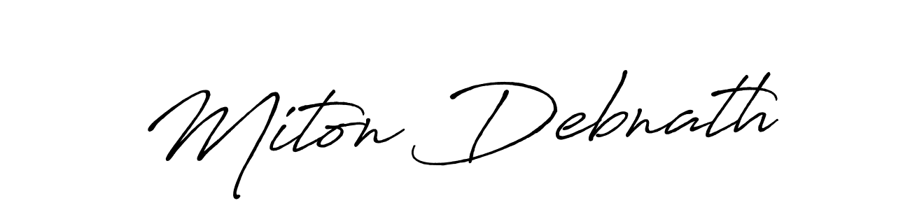 You can use this online signature creator to create a handwritten signature for the name Miton Debnath. This is the best online autograph maker. Miton Debnath signature style 7 images and pictures png