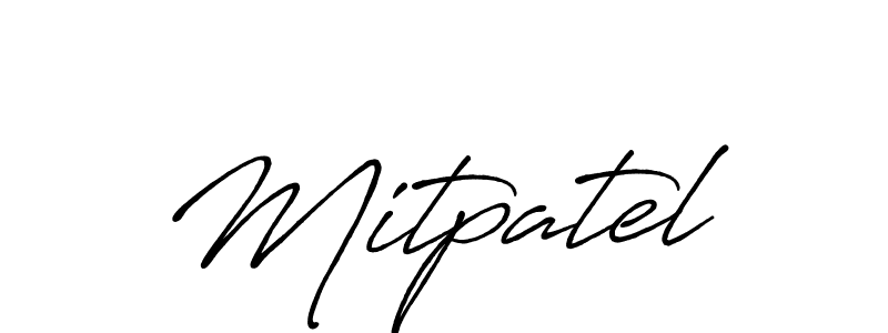 How to make Mitpatel signature? Antro_Vectra_Bolder is a professional autograph style. Create handwritten signature for Mitpatel name. Mitpatel signature style 7 images and pictures png