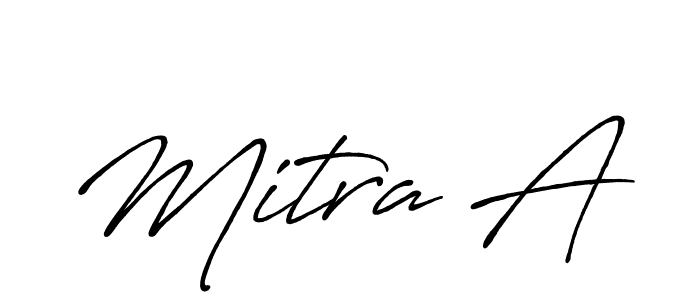 Similarly Antro_Vectra_Bolder is the best handwritten signature design. Signature creator online .You can use it as an online autograph creator for name Mitra A. Mitra A signature style 7 images and pictures png