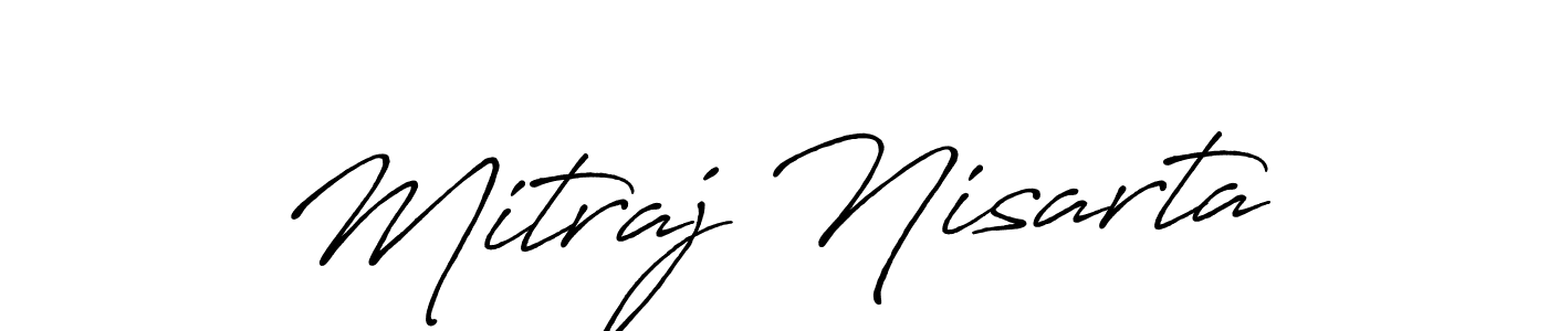 How to make Mitraj Nisarta signature? Antro_Vectra_Bolder is a professional autograph style. Create handwritten signature for Mitraj Nisarta name. Mitraj Nisarta signature style 7 images and pictures png