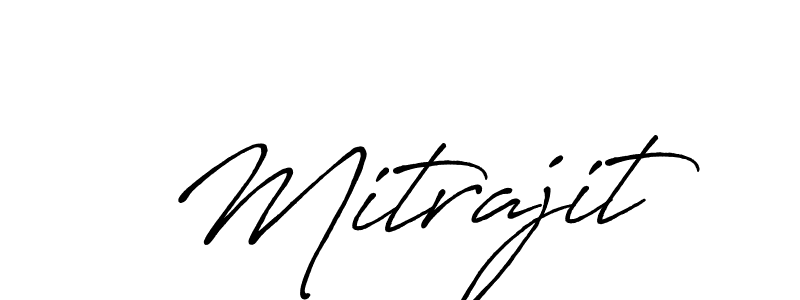 Use a signature maker to create a handwritten signature online. With this signature software, you can design (Antro_Vectra_Bolder) your own signature for name Mitrajit. Mitrajit signature style 7 images and pictures png