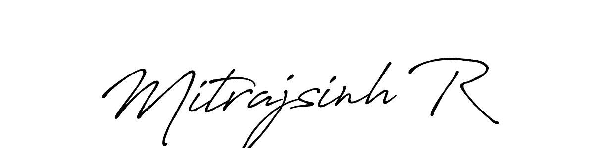 Design your own signature with our free online signature maker. With this signature software, you can create a handwritten (Antro_Vectra_Bolder) signature for name Mitrajsinh R. Mitrajsinh R signature style 7 images and pictures png