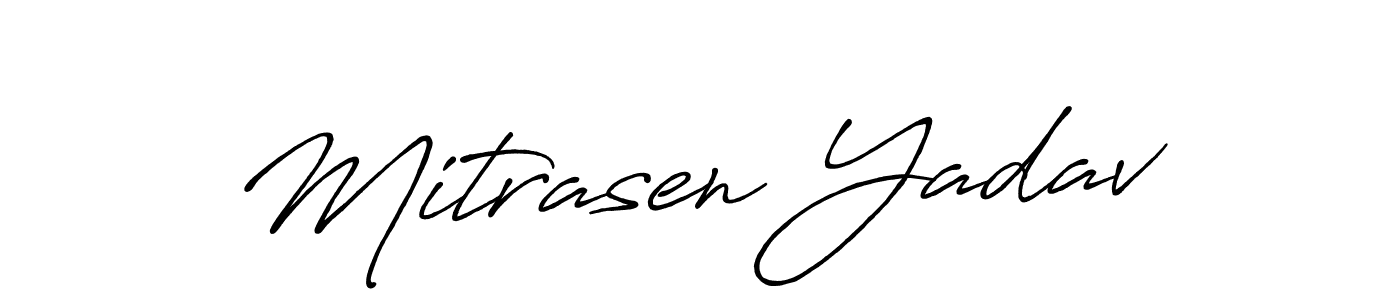 How to make Mitrasen Yadav signature? Antro_Vectra_Bolder is a professional autograph style. Create handwritten signature for Mitrasen Yadav name. Mitrasen Yadav signature style 7 images and pictures png