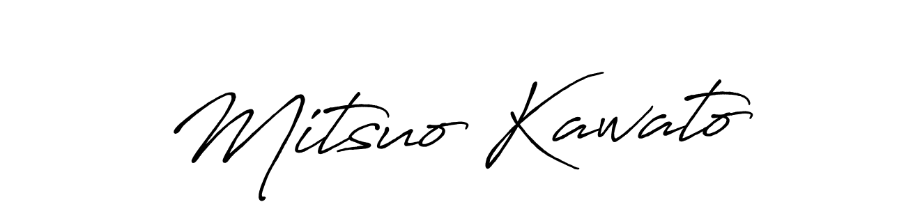 Antro_Vectra_Bolder is a professional signature style that is perfect for those who want to add a touch of class to their signature. It is also a great choice for those who want to make their signature more unique. Get Mitsuo Kawato name to fancy signature for free. Mitsuo Kawato signature style 7 images and pictures png