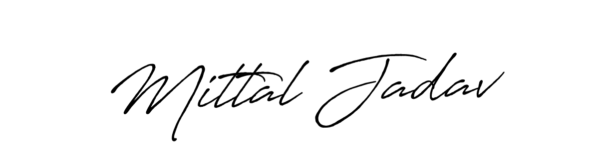 Once you've used our free online signature maker to create your best signature Antro_Vectra_Bolder style, it's time to enjoy all of the benefits that Mittal Jadav name signing documents. Mittal Jadav signature style 7 images and pictures png