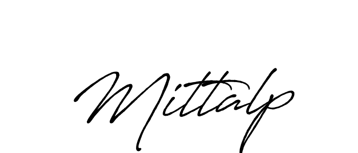 Make a beautiful signature design for name Mittalp. With this signature (Antro_Vectra_Bolder) style, you can create a handwritten signature for free. Mittalp signature style 7 images and pictures png