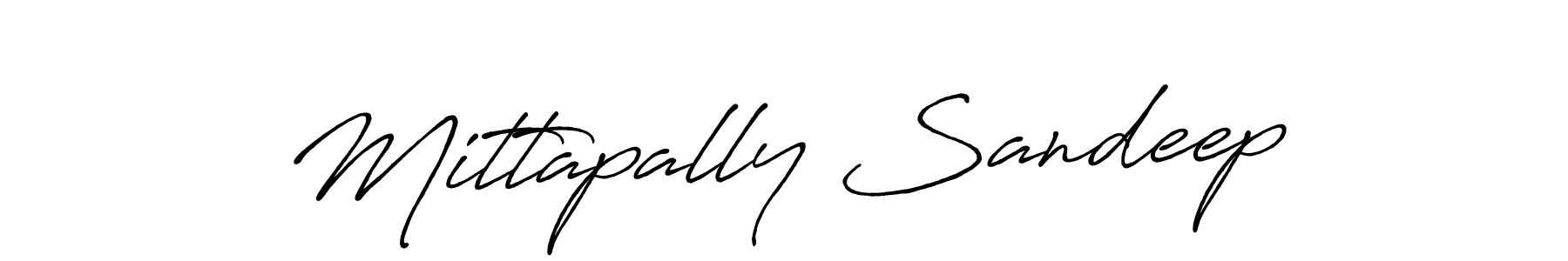 Mittapally Sandeep stylish signature style. Best Handwritten Sign (Antro_Vectra_Bolder) for my name. Handwritten Signature Collection Ideas for my name Mittapally Sandeep. Mittapally Sandeep signature style 7 images and pictures png