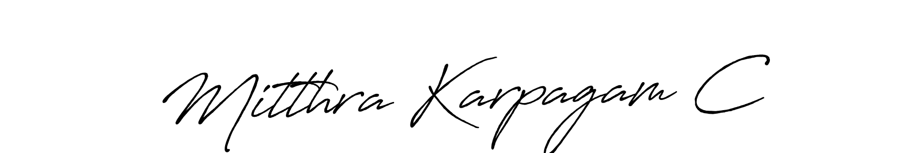 Also we have Mitthra Karpagam C name is the best signature style. Create professional handwritten signature collection using Antro_Vectra_Bolder autograph style. Mitthra Karpagam C signature style 7 images and pictures png