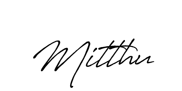 Mitthu stylish signature style. Best Handwritten Sign (Antro_Vectra_Bolder) for my name. Handwritten Signature Collection Ideas for my name Mitthu. Mitthu signature style 7 images and pictures png