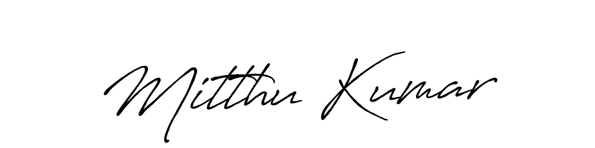 It looks lik you need a new signature style for name Mitthu Kumar. Design unique handwritten (Antro_Vectra_Bolder) signature with our free signature maker in just a few clicks. Mitthu Kumar signature style 7 images and pictures png