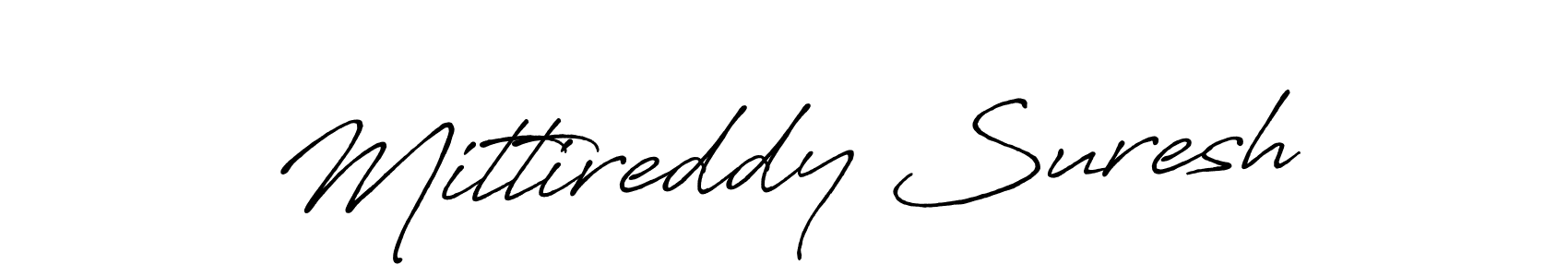 It looks lik you need a new signature style for name Mittireddy Suresh. Design unique handwritten (Antro_Vectra_Bolder) signature with our free signature maker in just a few clicks. Mittireddy Suresh signature style 7 images and pictures png