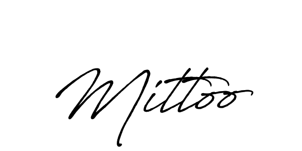 You should practise on your own different ways (Antro_Vectra_Bolder) to write your name (Mittoo) in signature. don't let someone else do it for you. Mittoo signature style 7 images and pictures png