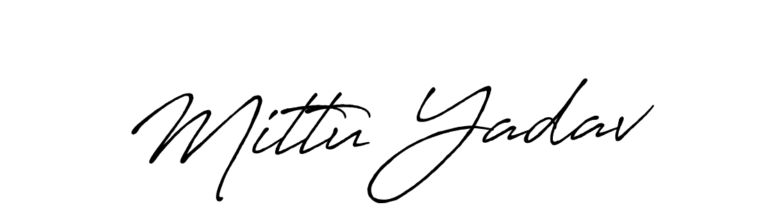 Make a short Mittu Yadav signature style. Manage your documents anywhere anytime using Antro_Vectra_Bolder. Create and add eSignatures, submit forms, share and send files easily. Mittu Yadav signature style 7 images and pictures png