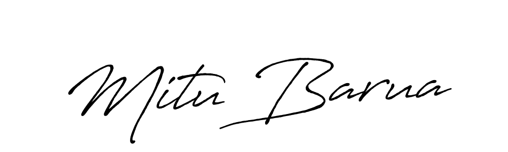 It looks lik you need a new signature style for name Mitu Barua. Design unique handwritten (Antro_Vectra_Bolder) signature with our free signature maker in just a few clicks. Mitu Barua signature style 7 images and pictures png