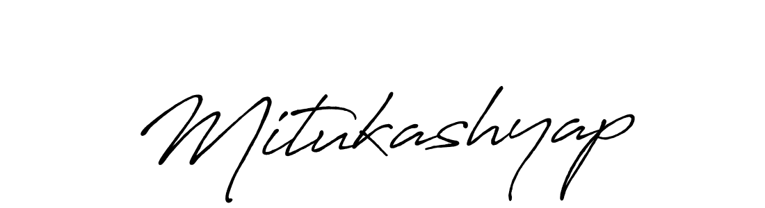 Design your own signature with our free online signature maker. With this signature software, you can create a handwritten (Antro_Vectra_Bolder) signature for name Mitukashyap. Mitukashyap signature style 7 images and pictures png