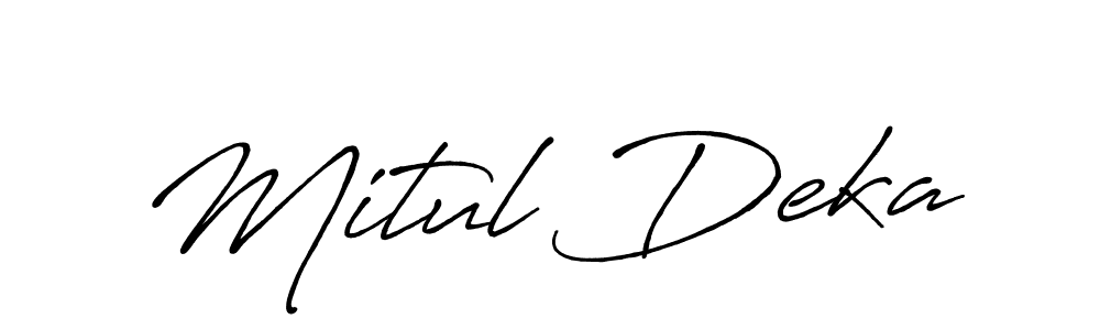 You can use this online signature creator to create a handwritten signature for the name Mitul Deka. This is the best online autograph maker. Mitul Deka signature style 7 images and pictures png