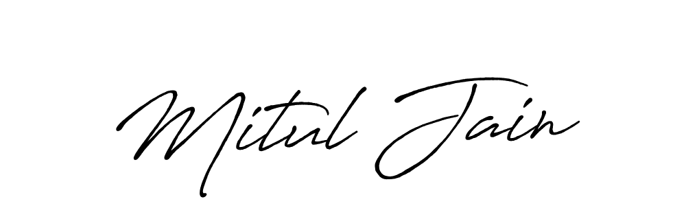 Make a beautiful signature design for name Mitul Jain. Use this online signature maker to create a handwritten signature for free. Mitul Jain signature style 7 images and pictures png