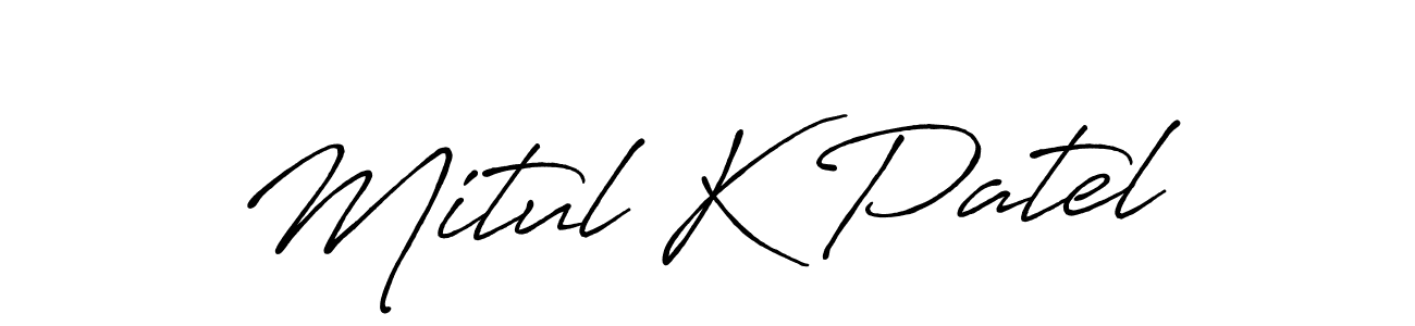 Make a beautiful signature design for name Mitul K Patel. Use this online signature maker to create a handwritten signature for free. Mitul K Patel signature style 7 images and pictures png