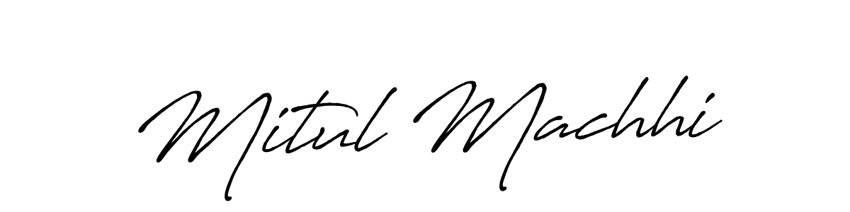 Make a beautiful signature design for name Mitul Machhi. Use this online signature maker to create a handwritten signature for free. Mitul Machhi signature style 7 images and pictures png