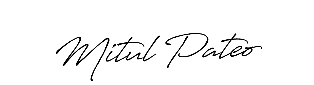 Here are the top 10 professional signature styles for the name Mitul Pateo. These are the best autograph styles you can use for your name. Mitul Pateo signature style 7 images and pictures png