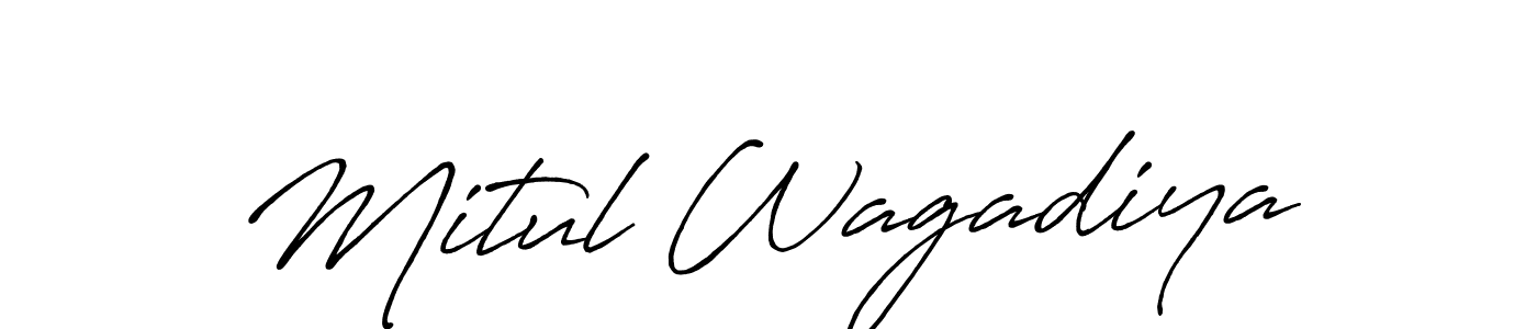 How to make Mitul Wagadiya signature? Antro_Vectra_Bolder is a professional autograph style. Create handwritten signature for Mitul Wagadiya name. Mitul Wagadiya signature style 7 images and pictures png