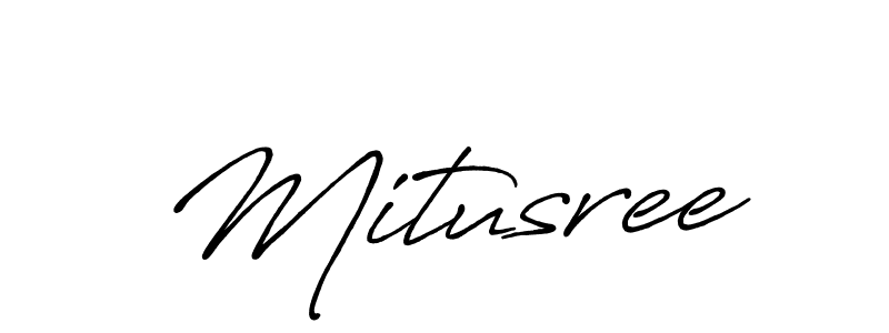 Mitusree stylish signature style. Best Handwritten Sign (Antro_Vectra_Bolder) for my name. Handwritten Signature Collection Ideas for my name Mitusree. Mitusree signature style 7 images and pictures png