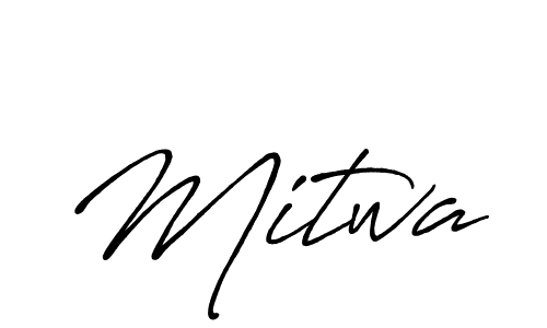 Design your own signature with our free online signature maker. With this signature software, you can create a handwritten (Antro_Vectra_Bolder) signature for name Mitwa. Mitwa signature style 7 images and pictures png