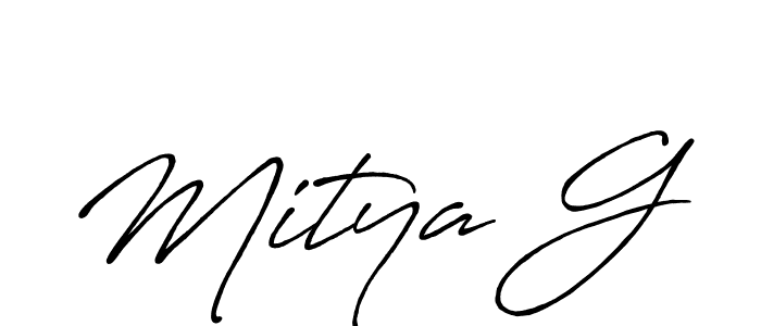 Also You can easily find your signature by using the search form. We will create Mitya G name handwritten signature images for you free of cost using Antro_Vectra_Bolder sign style. Mitya G signature style 7 images and pictures png