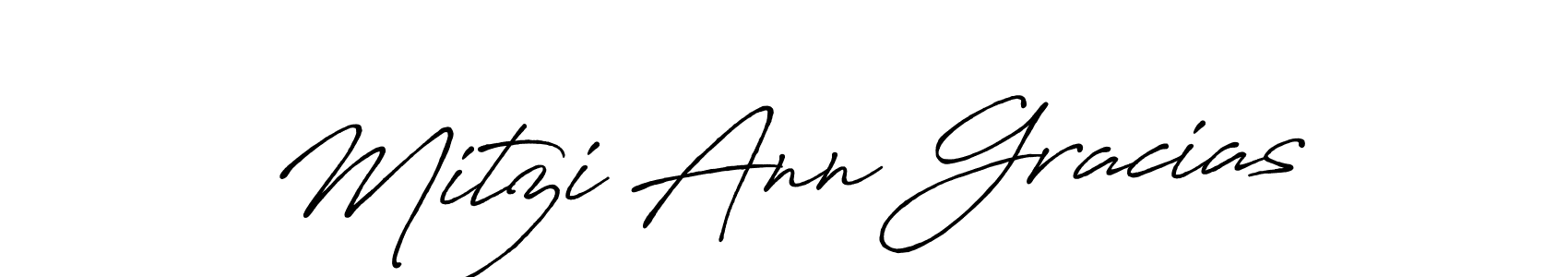 How to make Mitzi Ann Gracias signature? Antro_Vectra_Bolder is a professional autograph style. Create handwritten signature for Mitzi Ann Gracias name. Mitzi Ann Gracias signature style 7 images and pictures png