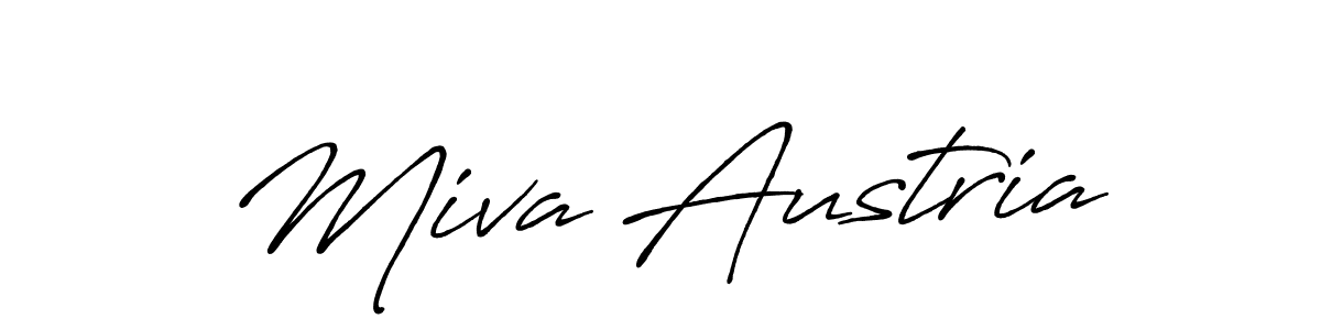 Make a beautiful signature design for name Miva Austria. Use this online signature maker to create a handwritten signature for free. Miva Austria signature style 7 images and pictures png
