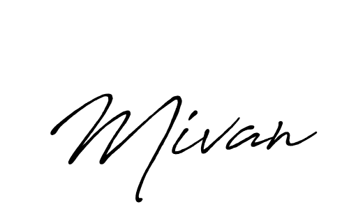It looks lik you need a new signature style for name Mivan. Design unique handwritten (Antro_Vectra_Bolder) signature with our free signature maker in just a few clicks. Mivan signature style 7 images and pictures png