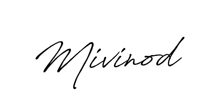 Design your own signature with our free online signature maker. With this signature software, you can create a handwritten (Antro_Vectra_Bolder) signature for name Mivinod. Mivinod signature style 7 images and pictures png