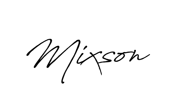 Use a signature maker to create a handwritten signature online. With this signature software, you can design (Antro_Vectra_Bolder) your own signature for name Mixson. Mixson signature style 7 images and pictures png