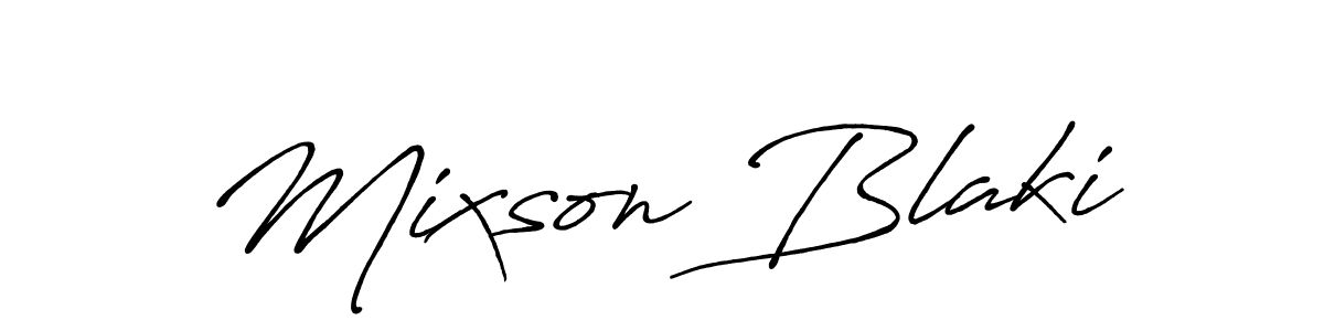 Similarly Antro_Vectra_Bolder is the best handwritten signature design. Signature creator online .You can use it as an online autograph creator for name Mixson Blaki. Mixson Blaki signature style 7 images and pictures png