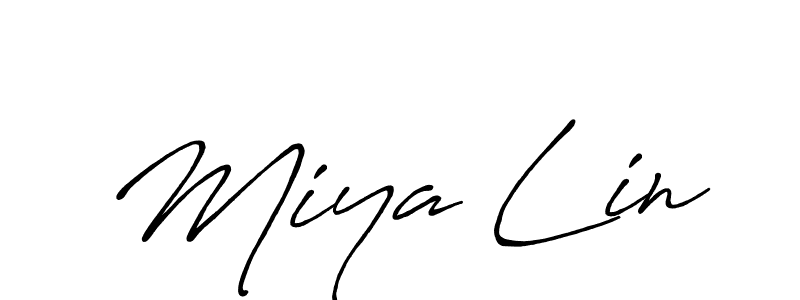 How to make Miya Lin signature? Antro_Vectra_Bolder is a professional autograph style. Create handwritten signature for Miya Lin name. Miya Lin signature style 7 images and pictures png