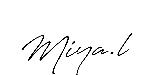 Miya.l stylish signature style. Best Handwritten Sign (Antro_Vectra_Bolder) for my name. Handwritten Signature Collection Ideas for my name Miya.l. Miya.l signature style 7 images and pictures png