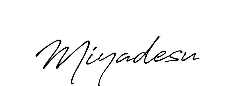 Design your own signature with our free online signature maker. With this signature software, you can create a handwritten (Antro_Vectra_Bolder) signature for name Miyadesu. Miyadesu signature style 7 images and pictures png