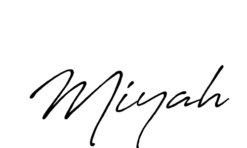 Miyah stylish signature style. Best Handwritten Sign (Antro_Vectra_Bolder) for my name. Handwritten Signature Collection Ideas for my name Miyah. Miyah signature style 7 images and pictures png