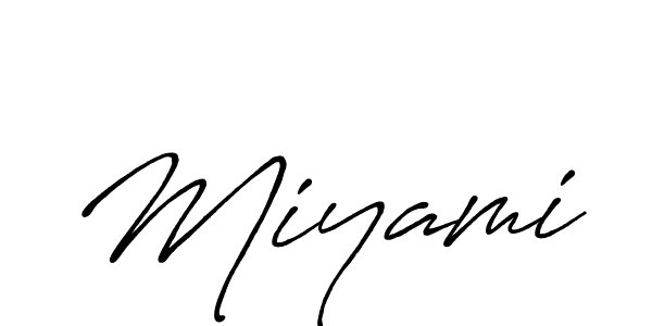 Make a beautiful signature design for name Miyami. With this signature (Antro_Vectra_Bolder) style, you can create a handwritten signature for free. Miyami signature style 7 images and pictures png