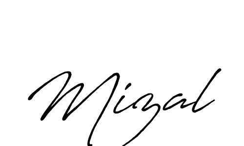 Also we have Mizal name is the best signature style. Create professional handwritten signature collection using Antro_Vectra_Bolder autograph style. Mizal signature style 7 images and pictures png