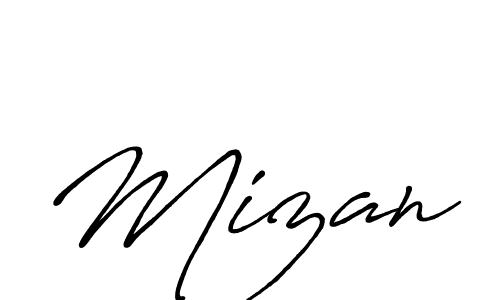 How to make Mizan signature? Antro_Vectra_Bolder is a professional autograph style. Create handwritten signature for Mizan name. Mizan signature style 7 images and pictures png
