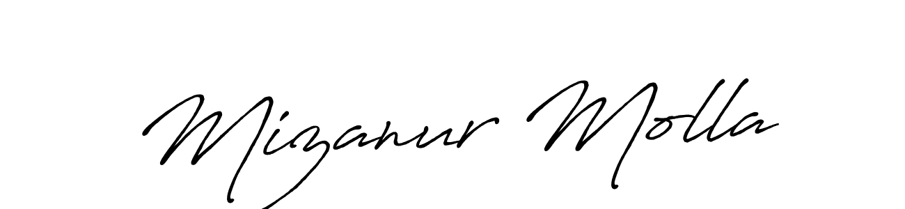if you are searching for the best signature style for your name Mizanur Molla. so please give up your signature search. here we have designed multiple signature styles  using Antro_Vectra_Bolder. Mizanur Molla signature style 7 images and pictures png