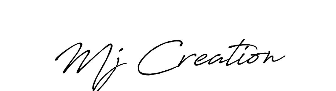 How to make Mj Creation signature? Antro_Vectra_Bolder is a professional autograph style. Create handwritten signature for Mj Creation name. Mj Creation signature style 7 images and pictures png