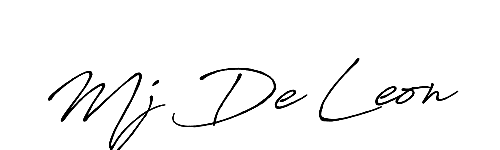 How to make Mj De Leon signature? Antro_Vectra_Bolder is a professional autograph style. Create handwritten signature for Mj De Leon name. Mj De Leon signature style 7 images and pictures png