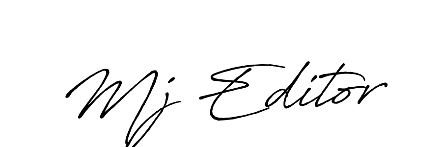 Once you've used our free online signature maker to create your best signature Antro_Vectra_Bolder style, it's time to enjoy all of the benefits that Mj Editor name signing documents. Mj Editor signature style 7 images and pictures png