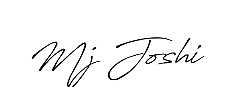 How to make Mj Joshi name signature. Use Antro_Vectra_Bolder style for creating short signs online. This is the latest handwritten sign. Mj Joshi signature style 7 images and pictures png