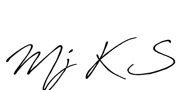 How to make Mj K S signature? Antro_Vectra_Bolder is a professional autograph style. Create handwritten signature for Mj K S name. Mj K S signature style 7 images and pictures png