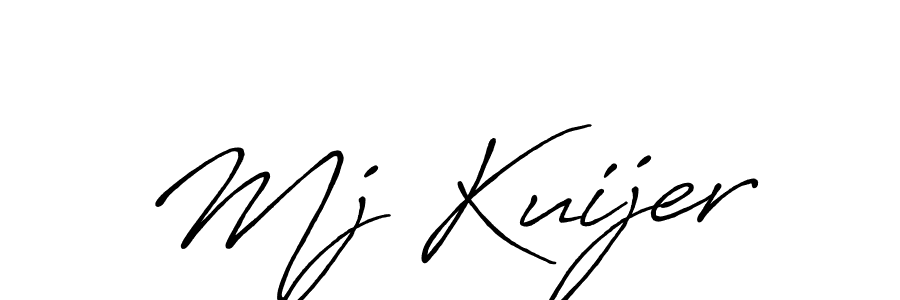 Mj Kuijer stylish signature style. Best Handwritten Sign (Antro_Vectra_Bolder) for my name. Handwritten Signature Collection Ideas for my name Mj Kuijer. Mj Kuijer signature style 7 images and pictures png
