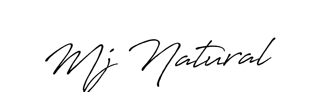Mj Natural stylish signature style. Best Handwritten Sign (Antro_Vectra_Bolder) for my name. Handwritten Signature Collection Ideas for my name Mj Natural. Mj Natural signature style 7 images and pictures png